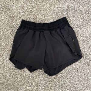 Black Lululemon tracker shorts